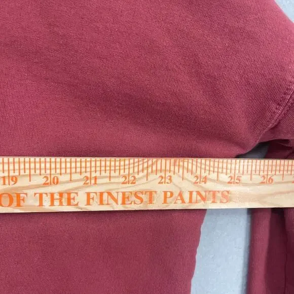 John Galt Cropped Sweatshirt Womens Md Red Brandy Melville Boston Preppy Casual - Picture 5 of 10